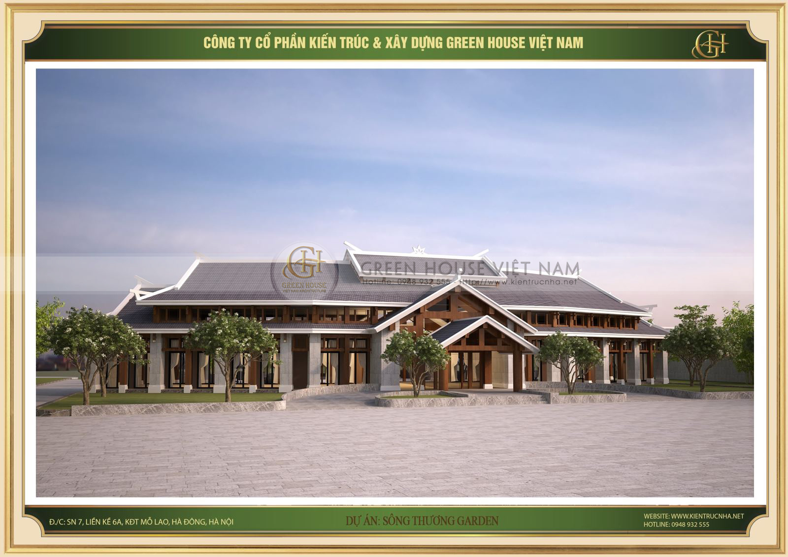 Toàn cảnh dự án Sông Thương Garden nhìn từ trên cao xuống