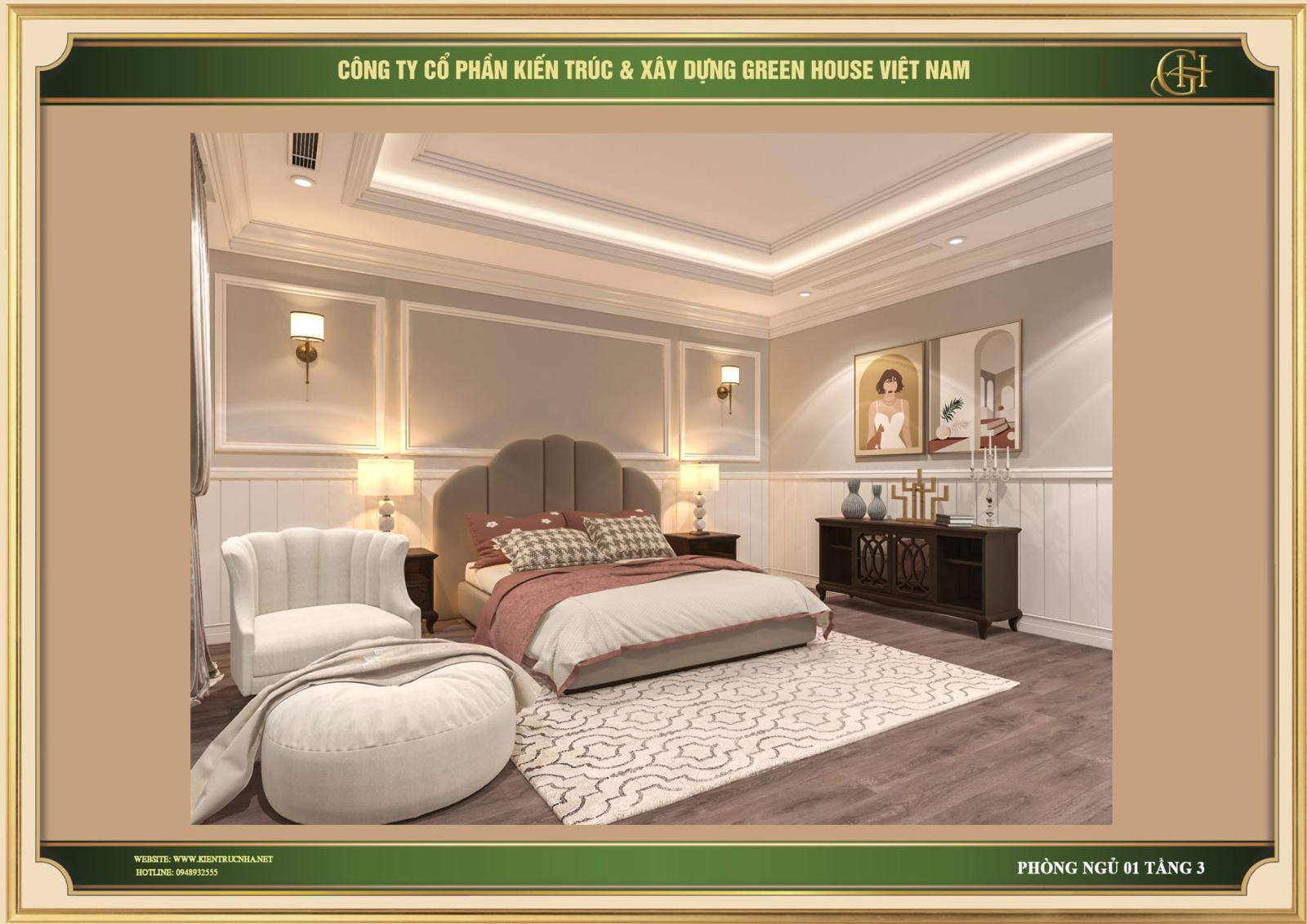 Gợi ý phối màu theo bản mệnh của gia chủ, gia chủ có thể tham khảo khi decor phòng ngủ