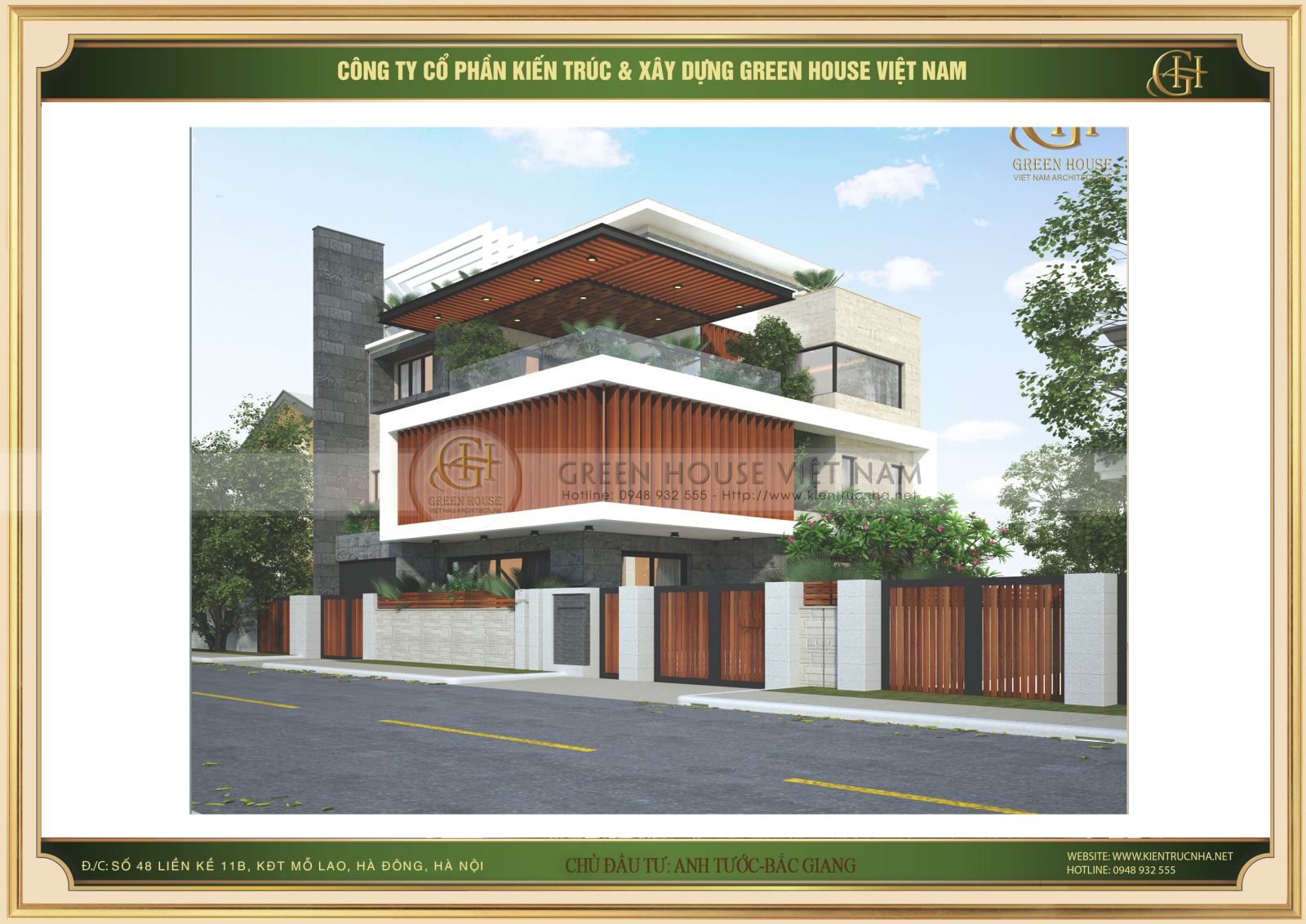 Biệt thự gia đình hiện đại, nơi tạo nên sự hòa quyện tuyệt vời