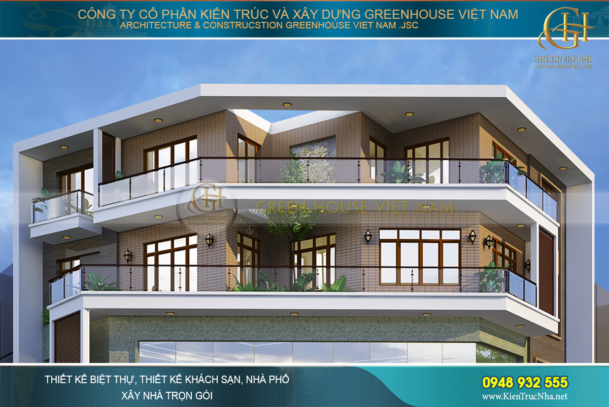 Không gian sinh hoạt được bài trí trên tầng 3 và 4