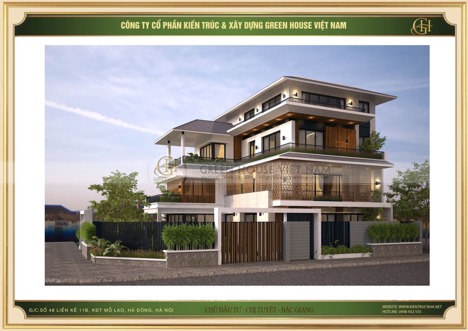 Kiến thức chuyên môn và gu thẩm mỹ nghệ thuật cao cam kết sẽ sáng tạo hết mình mang lại không gian sống lý tưởng nhất