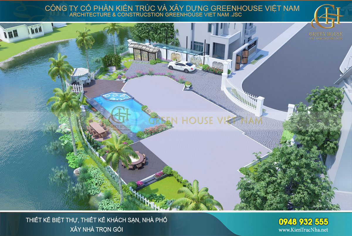 Phân chia cây cảnh sân vườn hợp lý tiết kiệm tối đa diện tích không gian