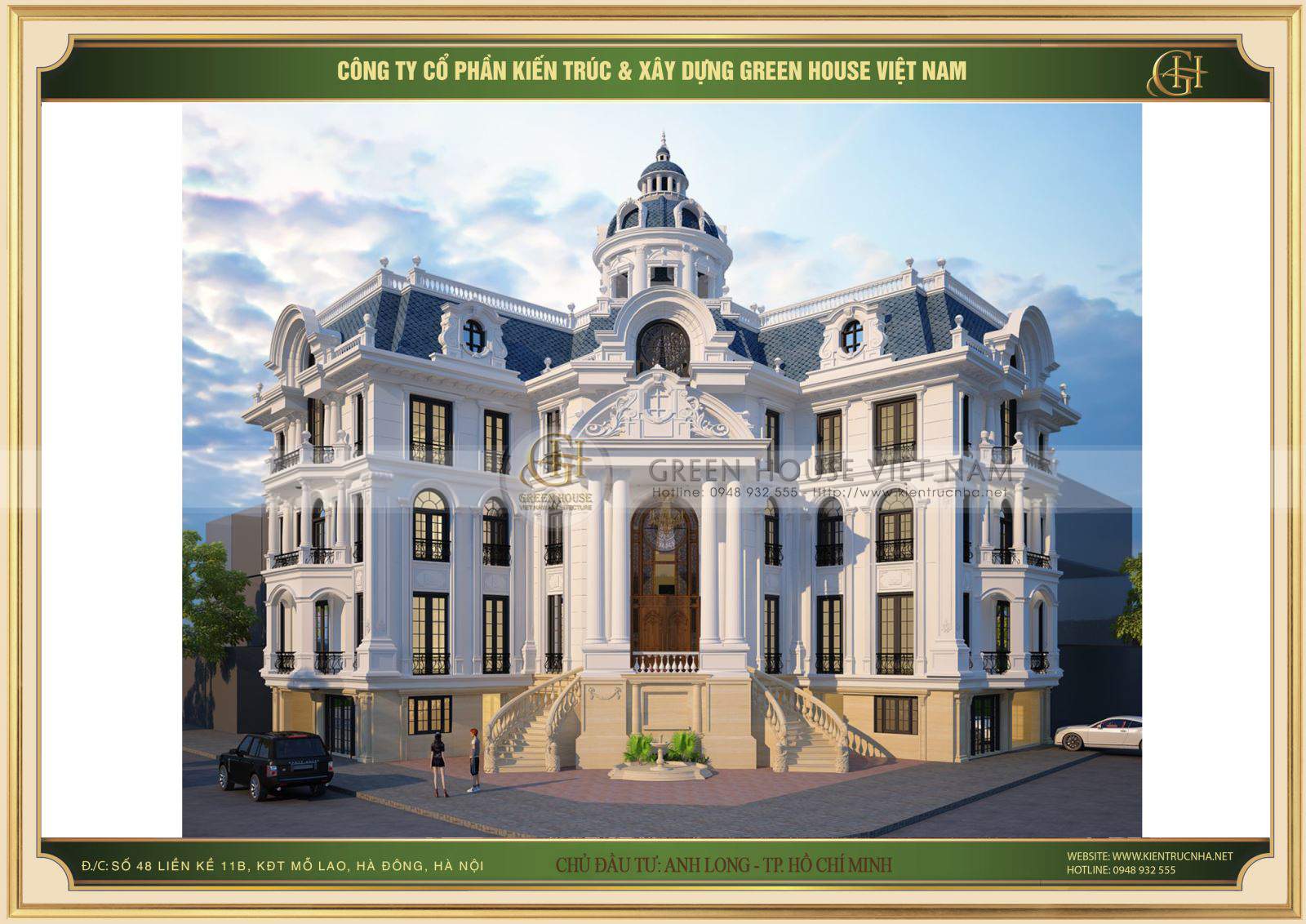 Mái vòm nổi bật có thể được trông thấy từ xa