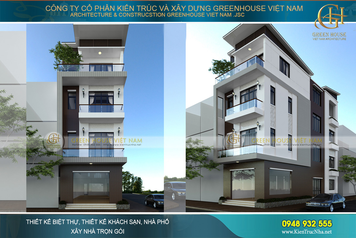 Biệt thự hiện đại 4 tầng tại Cần Thơ - CĐT Anh Duy Quảng Ninh