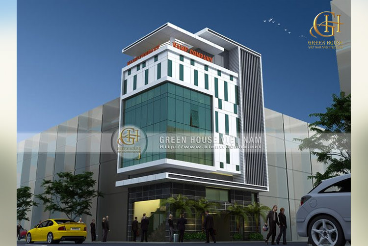 Thiết kế mẫu nhà ở kết hợp văn phòng cho thuê hiện đại.