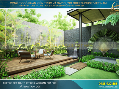 Tư vấn thiết kế biệt thự 300m2 với sân vườn đẹp, rộng rãi