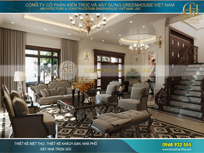 Đơn vị thiết kế nội thất biệt thự tân cổ điển đẹp, sang trọng, uy tín hàng đầu hiện nay