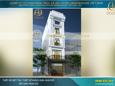 Ngây ngất với những mẫu nhà phố giả biệt thự tân cổ điển đẹp nhất tại Hà Nội