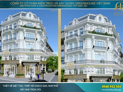 Thiết kế nhà lô góc 2 mặt tiền đẹp tại Hà Nội, kinh doanh hiệu quả