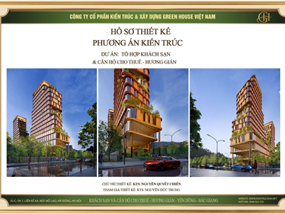 Thiết kế tổ hợp khách sạn cao cấp và căn hộ cho thuê tại Bắc Giang