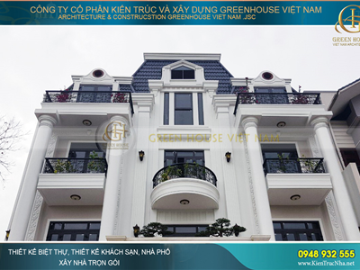Thi công trọn gói biệt thự tân cổ điển 4 tầng diện tích 260m2