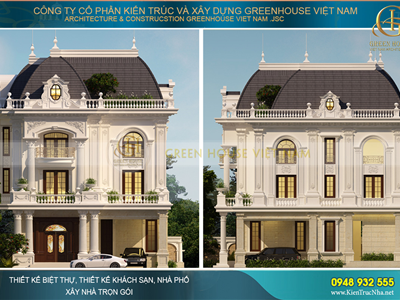 KTS Green House VN chia sẻ 20+ Mẫu Thiết Kế Biệt Thự Cổ Điển Kiểu Pháp Ấn Tượng