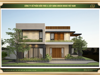 Thiết kế biệt thự hiện đại 2 tầng không gian mở tại Thanh Hóa