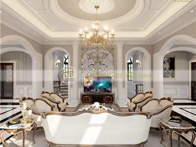 BTS mẫu thiết kế nội thất biệt thự đẳng cấp tại Vinhomes