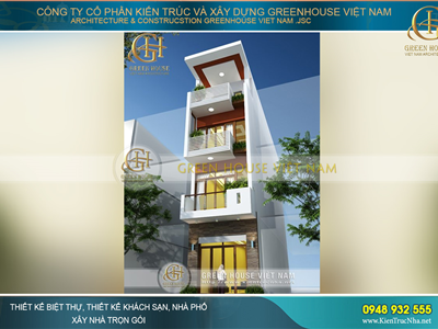 Mẫu thiết kế nhà ống đẹp mặt tiền 4m đáng xây dựng nhất năm 2021