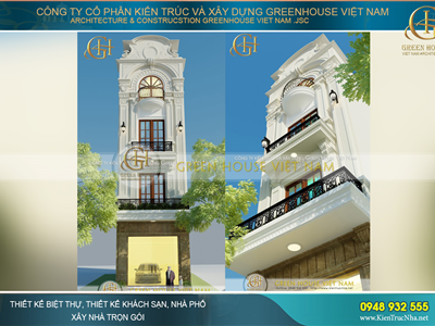 Thi công trọn gói thiết kế nhà ống tân cổ điển đẹp tại Hà Nội