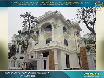 Thi công trọn gói biệt thự tân cổ điển 3 tầng 400m2