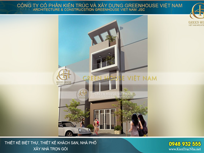 Thiết kế nhà phố hiện đại 3 tầng đẹp thời thượng tại Bắc Giang