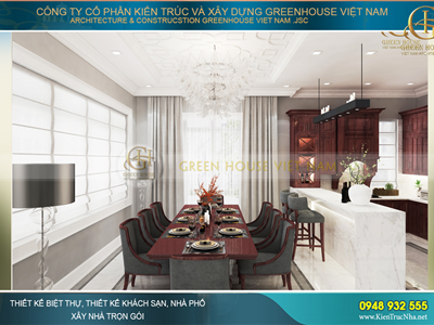 Cách bố trí quầy bar ngăn bếp và phòng khách đẹp xuất sắc