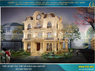 Những mẫu thiết kế biệt thự tân cổ điển mang đẳng cấp châu Âu