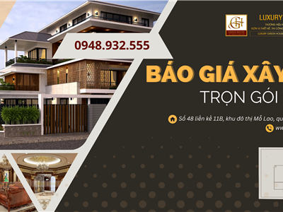 BÁO GIÁ XÂY NHÀ TRỌN GÓI TPHCM MỚI NHẤT 2023 – 2024