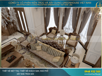 Chuyên thiết kế nội thất biệt thự, nội thất tân cổ điển đẹp xuất sắc