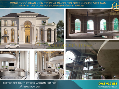 Cập nhật thi công thực tế biệt thự 3 tầng tại Vinhomes Riverside tại Hà Nội