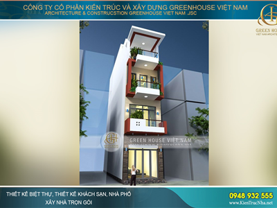 Trải nghiệm thiết kế nhà phố 4 tầng - không gian xanh thơ mộng tại Hà Nội