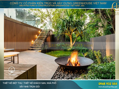 Thiết kế tiểu cảnh sân vườn nhỏ thơ mộng dành cho không gian nhà phố