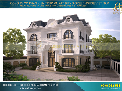 Kiến trúc Biệt thự Pháp - Tận hưởng Không gian Phú quý