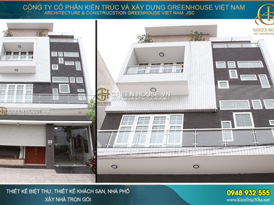 Thiết kế, thi công trọn gói từ A-Z biệt thự 4 tầng tại Hà Nội