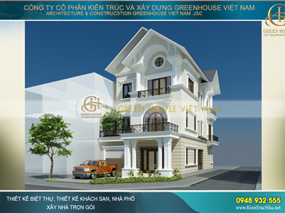 Sức hút của các mẫu thiết kế biệt thự 3 tầng mái thái tại Bắc Giang