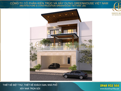 Biệt thự hiện đại 3 tầng diện tích 100m2 đẹp năng động tại Bắc Giang