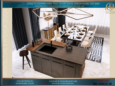 10 mẫu thiết kế phòng khách liền bếp ấn tượng | Tiện nghi không thể bỏ lỡ