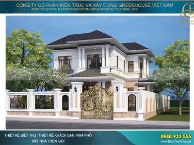 Báo giá dịch vụ thiết kế, thi công biệt thự trọn gói tại Bắc Giang