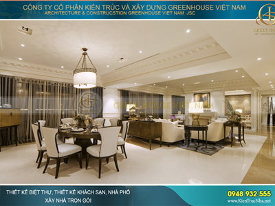 Thiết kế nội thất căn hộ cao cấp Vinhomes Times City sang trọng