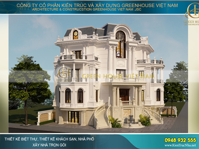 Những mẫu biệt thự cổ điển đẹp lãng mạn, thích hợp xây dựng tại Hà Nội