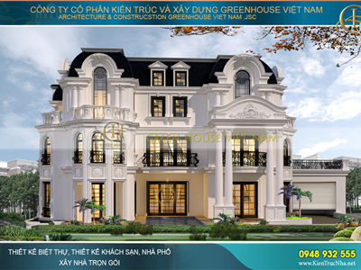 101+ mẫu biệt thự kiểu Pháp đẹp, sang trọng nhất 2024