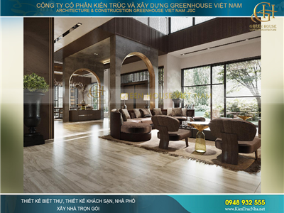 Tư vấn, thiết kế, thi công nội thất biệt thự hiện đại phong cách Châu Âu