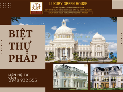 Khám phá xu hướng thiết kế biệt thự Pháp sang trọng, đẳng cấp