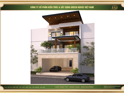 Thiết kế biệt thự hiện đại 3 tầng không gian mở độc đáo tại Hải Dương