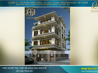 Mẫu thiết kế biệt thự 4 tầng diện tích 200m2 đón đầu xu hướng mới