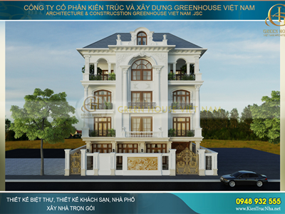 Mẫu biệt thự kiểu Pháp dẫn đầu xu hướng 2024