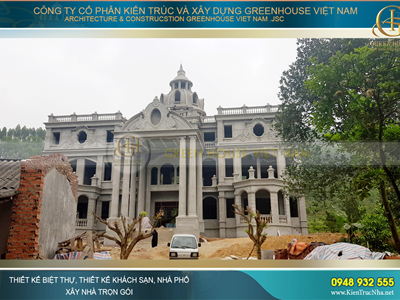 Thi công trọn gói thự tân cổ điển 3 tầng diện tích 2000m2