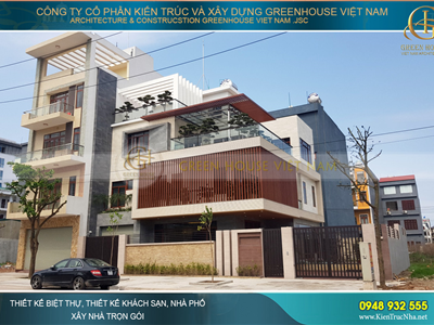 Thi công trọn gói biệt thự hiện đại 3 tầng - Bắc Giang