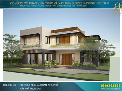 Hoàn thiện thi công trọn gói biệt thự 2 tầng diện tích 200m2 tại Bắc Ninh