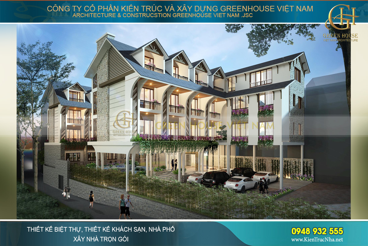 Thiết kế khách sạn sinh thái cao cấp
