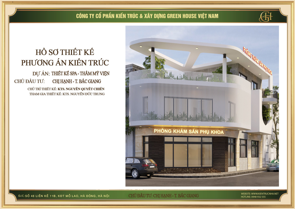 Mẫu thiết kế phòng khám sản phụ khoa chuyên nghiệp tại Bắc Giang