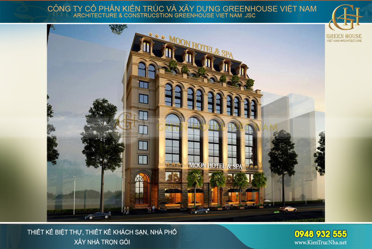 Thiết kế khách sạn tân cổ điển 3 sao - Hải Dương