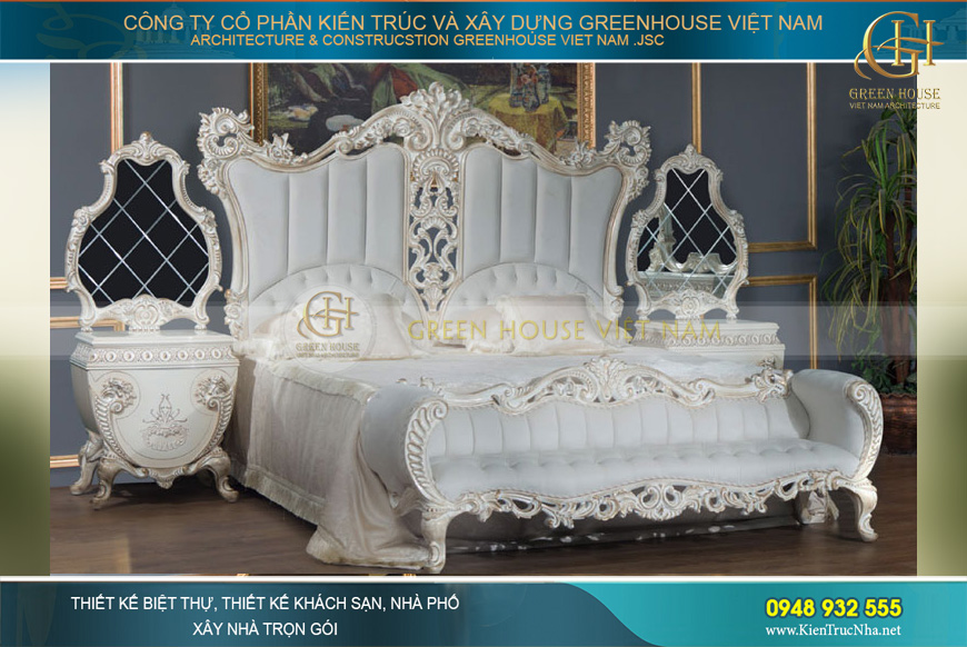 Set nội thất phòng ngủ tân cổ điển Antik